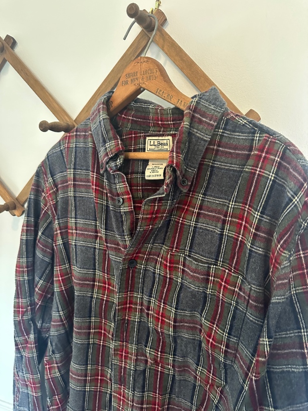 L.L.Bean Scotch Plaid Flannel Shirt Men’s L